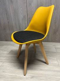 Krzeso skandynawskie MONZA HONEY BLACK FABRIC V